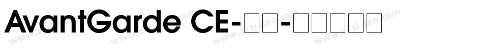 AvantGarde CE-普通字体转换
